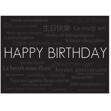 Multilingual Birthday Card
