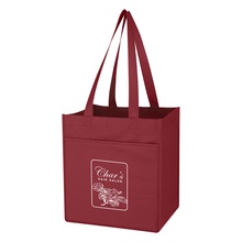 Non-Woven 6 Bottle Personalized Wine Tote Bag
