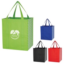 Non-Woven Curved Diamond Custom Tote Bags