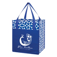 Non-Woven Geometric Custom Shopping Tote Bags