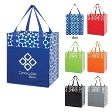 Non-Woven Geometric Custom Shopping Tote Bags