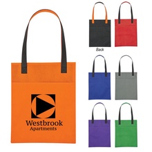 Custom Non-Woven Turnabout Brochure Tote Bags