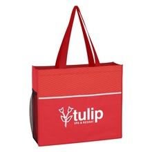 Non-Woven Wave Design Custom Tote Bags