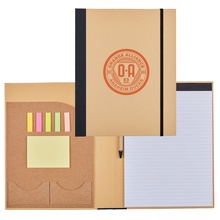 Recycled Cardboard Notebook w/ Notepad and Sticky Notes