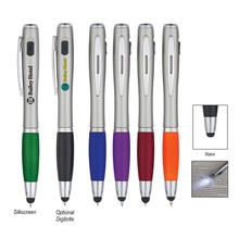 Custom Pen With LED Light And Stylus