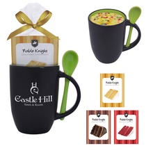 Printed 12 oz. Spooner Mug & Cake Combo Gift