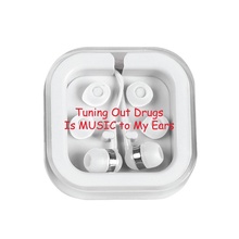 Red Ribbon Week Tuning Out Drugs Ear Buds