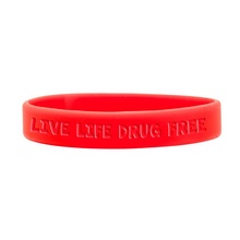 Red Ribbon Week Silicone Bracelets