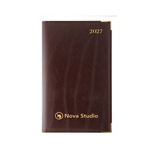 Roma Bonded Leather Pocket Pal Calendar - 2027
