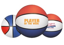 Promotional Rubber Red, White & Blue Basketballs
