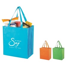 Shiny Laminated Non-Woven Custom Shopper Tote Bags