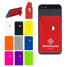 Custom Silicone Phone Pocket With Stand