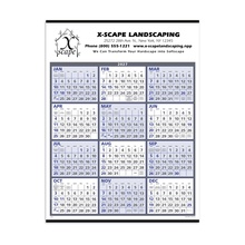 Span-A-Year Calendar (White and Blue) - 2027