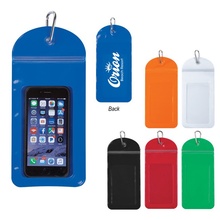 Splash Proof Logo Phone Pouch With Carabiner