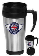 Stainless Steel 14 oz. Custom Travel Mugs with Handles