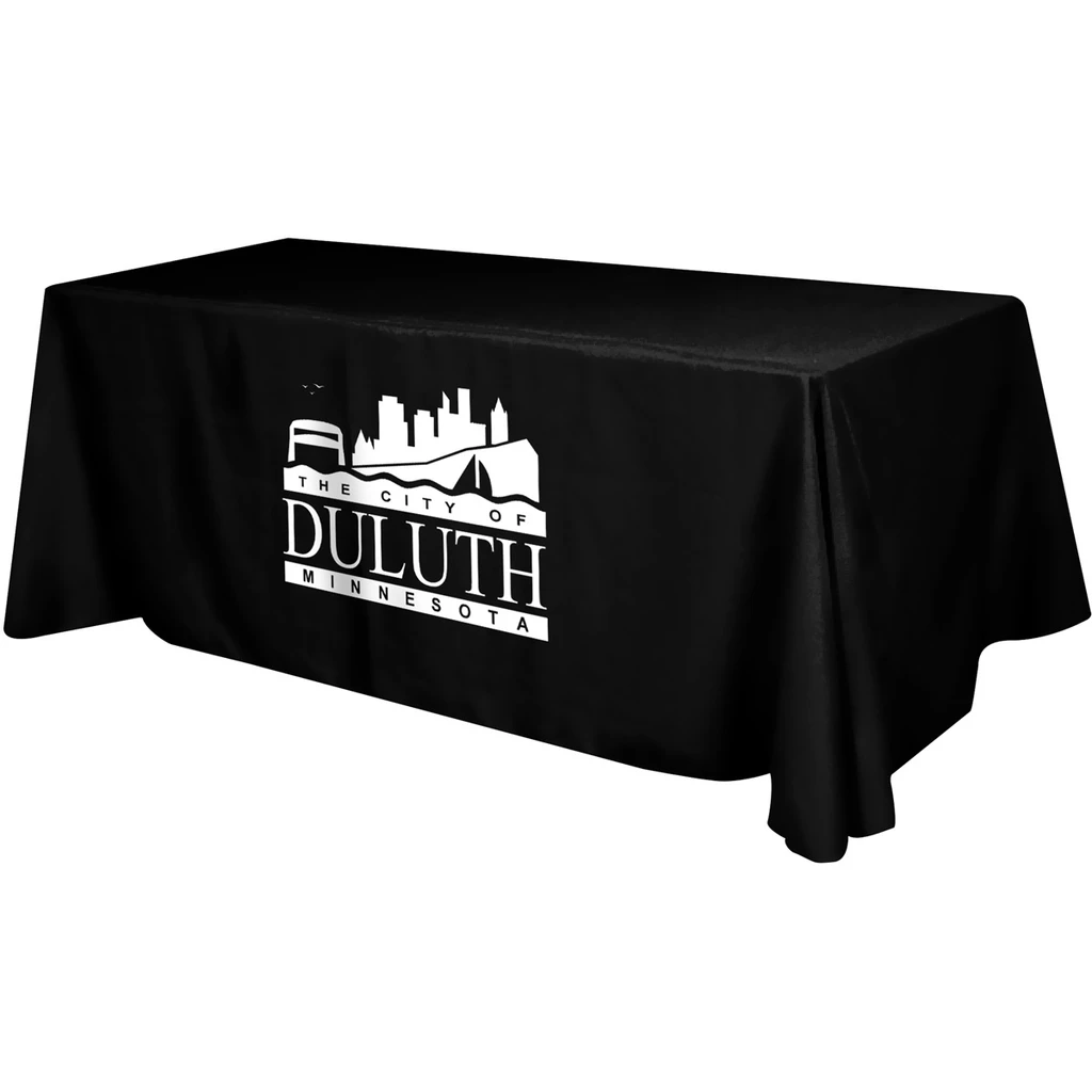 Promotional 8' Polyester 4 Sided Table Cover