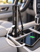 Tomahawk Rechargeable COB Flashlight and Power Bank for Auto Sales and Services