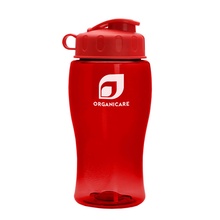 18 oz. Personalized Transparent Bottles With Flip Lid