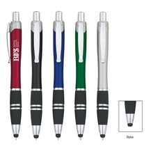 Custom Tri-Band Promo Pen With Stylus