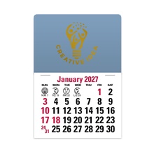 2-Color Stick Up Grid, English (14-Month) Rectangle Shape - 2027