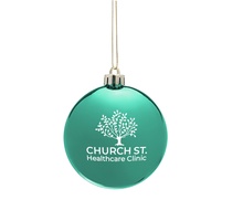 Chrome Round Disk Ornament