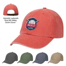 Washed Cotton Dad Cap with Logo Imprint