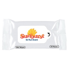 Wet Wipe Packet with Custom Label