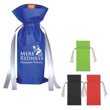 Promotional Wine Bottle Non-Woven Custom Gift Bags