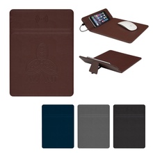 Wireless Charging Logo Mouse Pad with Phone Stand