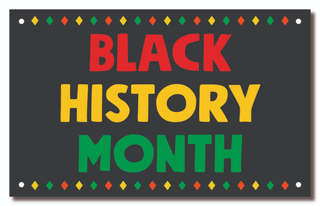 Black History Month 5' x 3' Vinyl Banner