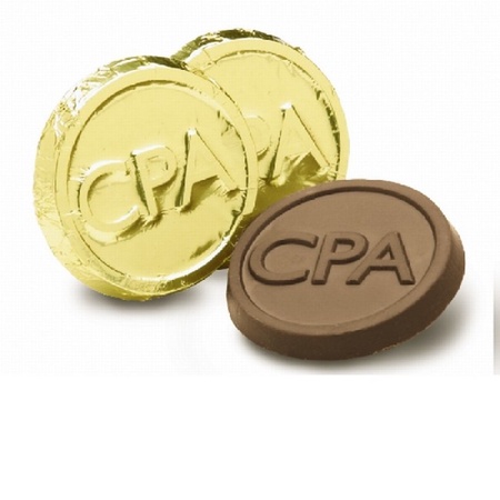CPA Chocolate Gold Foil Coin