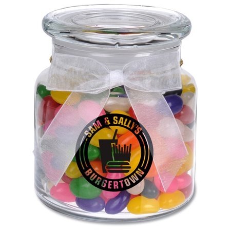 Glass Jar Filled with Jelly Beans