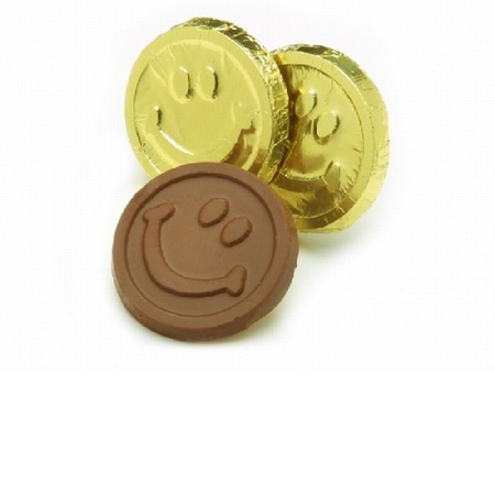 Smile Face Chocolate Gold Coins