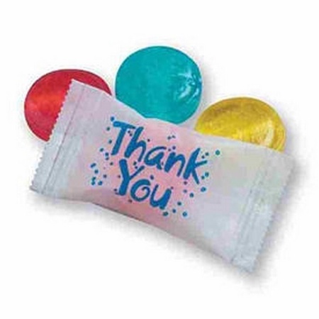 Thank You Wrapped Crystal Fruit Candy