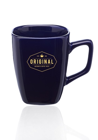 10 oz. Ares Glossy Ceramic Latte Personalized Mugs