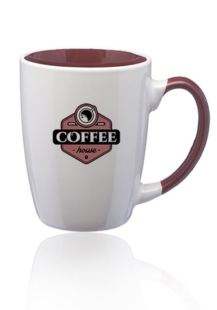 12 oz. Java Two-Tone Personalized Coffee Mugs