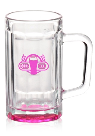 15 oz. Sports Fan Custom Glass Beer Mugs