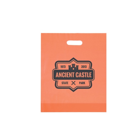 Frosted Die-Cut 15" x 18" x 4" Promotional Bags
