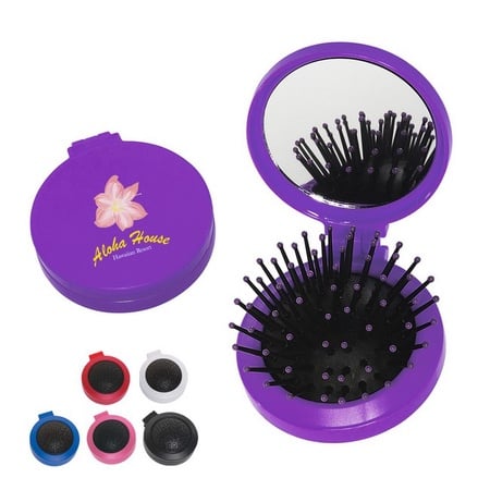Personalized 2 In 1 Hair Brush & Mirror