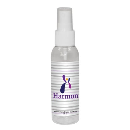 2 oz. Sanitizer Spray with Custom Label - Made in The USA