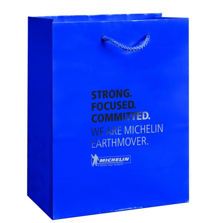 Gloss 8" x 4" x 10" Promotional Shopping Bags