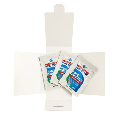 3 Gel Sanitizer Packets in Custom Pack