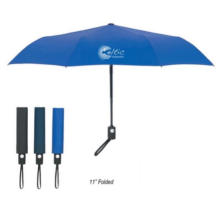 43" Telescoping Folding Auto Umbrella