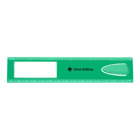6" Magnifier Ruler with Imprint