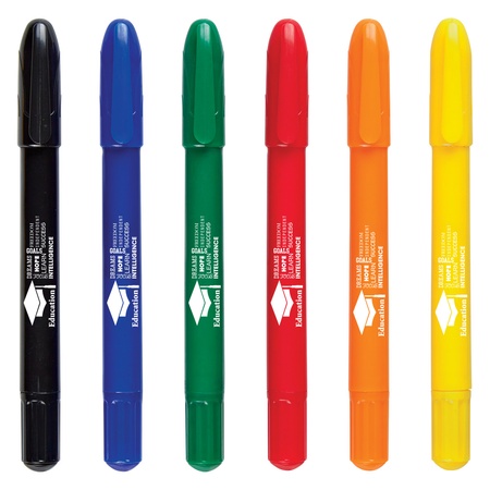 6-Piece Retractable Crayons In Custom Case