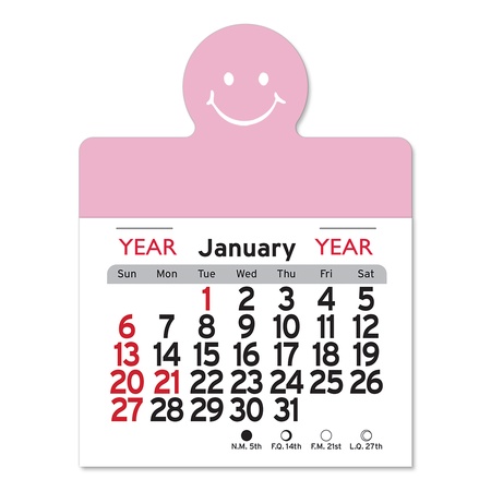 Adhesive Peel-N-Stick Smile Face 2022 Calendars