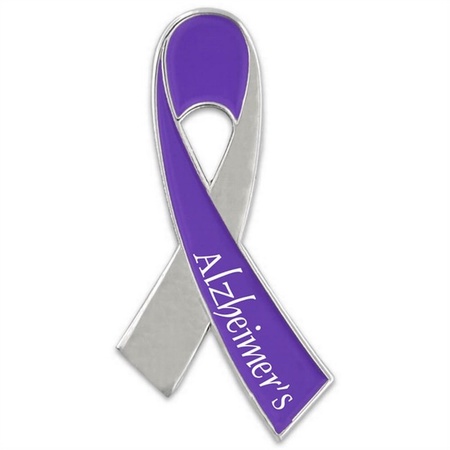 Alzheimer's Awareness Ribbon Pin