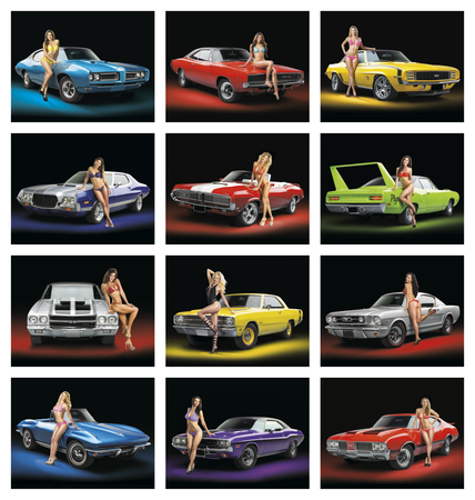 American Muscle 2024 Promotional Wall Calendars