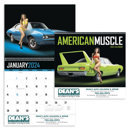 American Muscle 2024 Promotional Wall Calendars