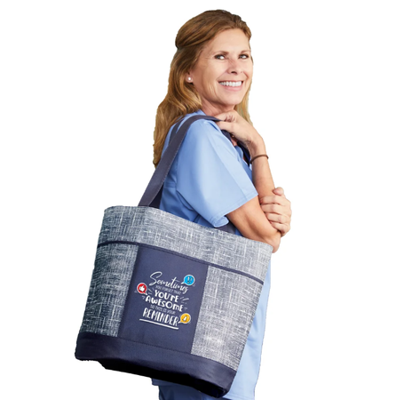 Sometimes You Forget That You're Awesome... Non-Woven Zippered Tote Bag